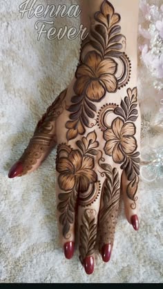 rose mehndi design back hand