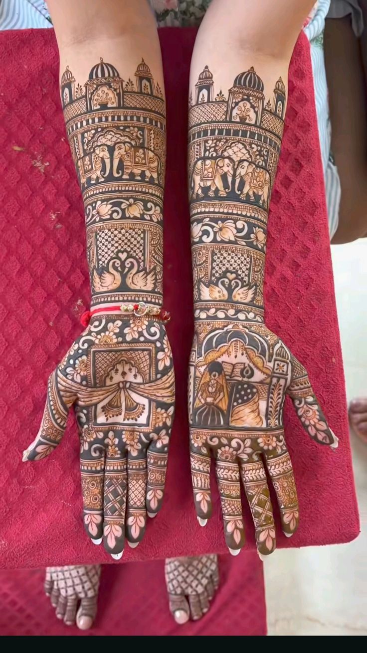 simple bridal mehndi design