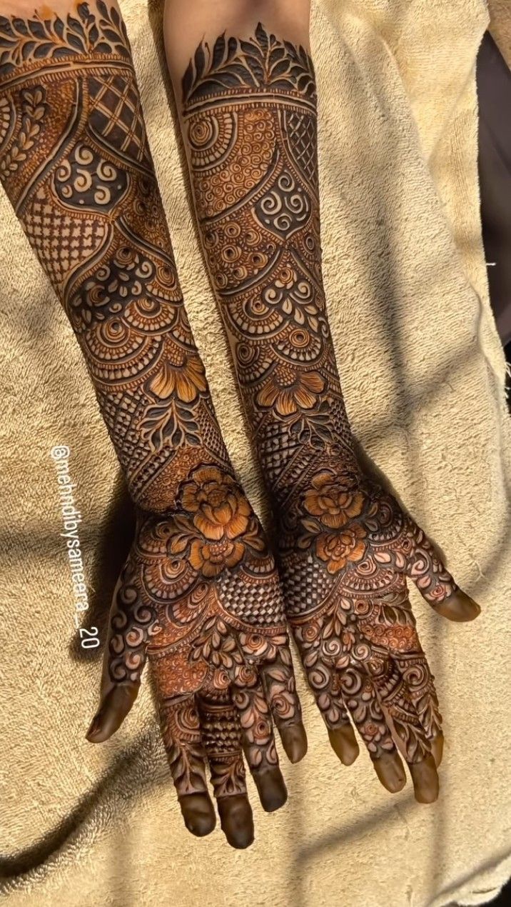 simple bridal mehndi design
