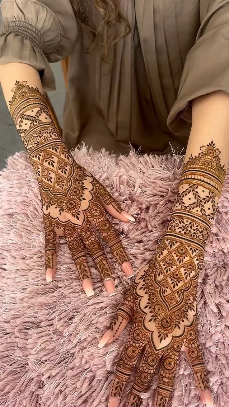 simple bridal mehndi design
