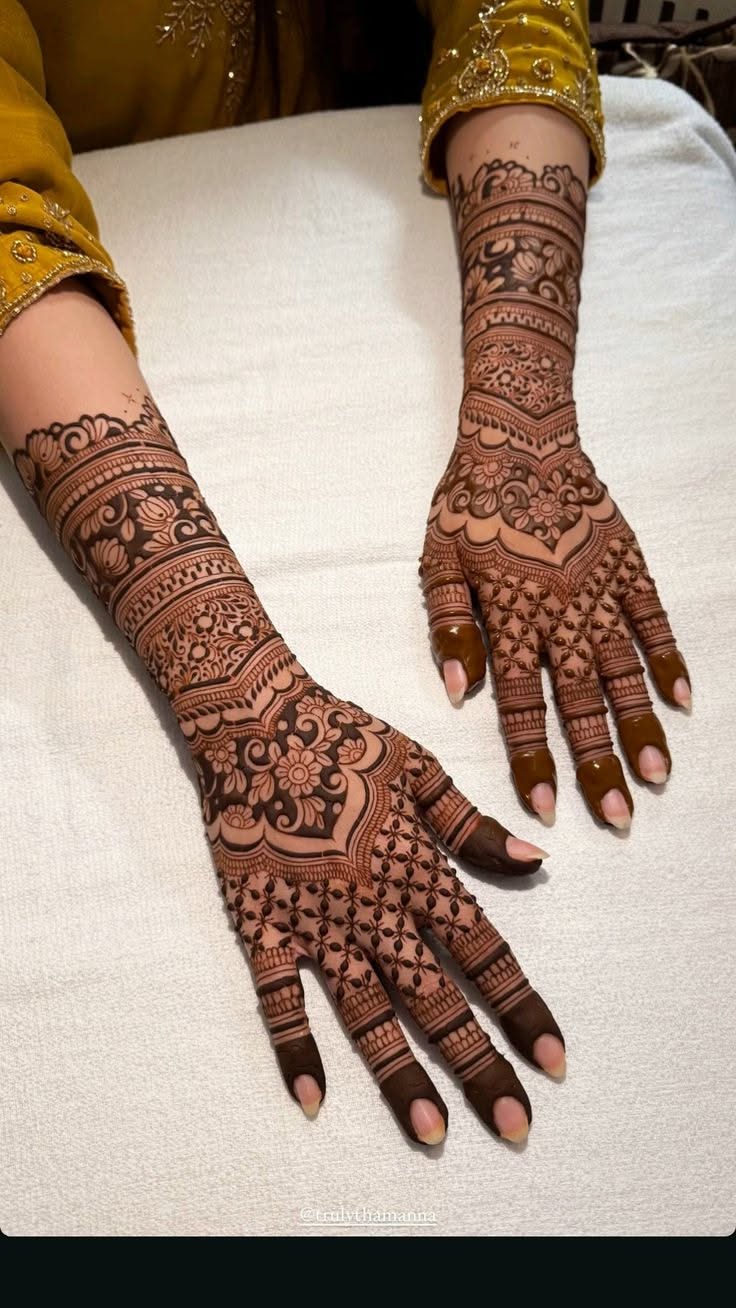 simple bridal mehndi design