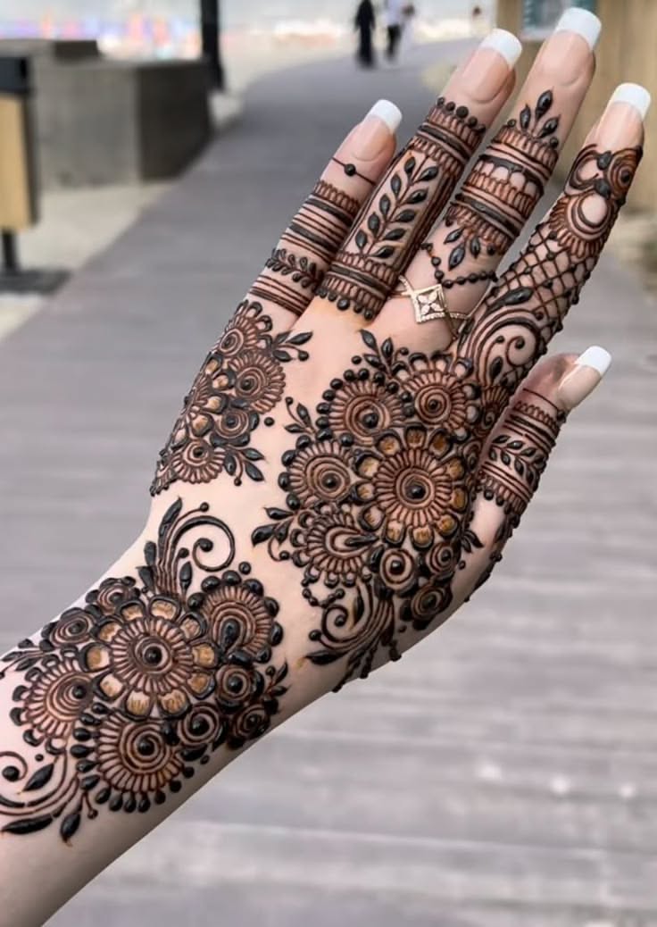 simple bridal mehndi design