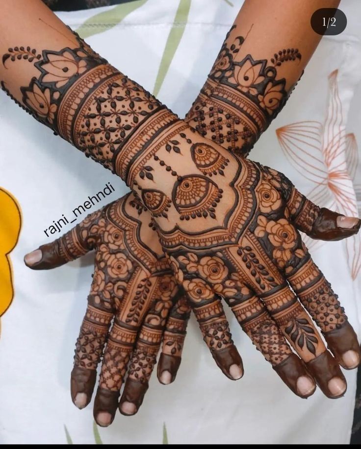 simple bridal mehndi design
