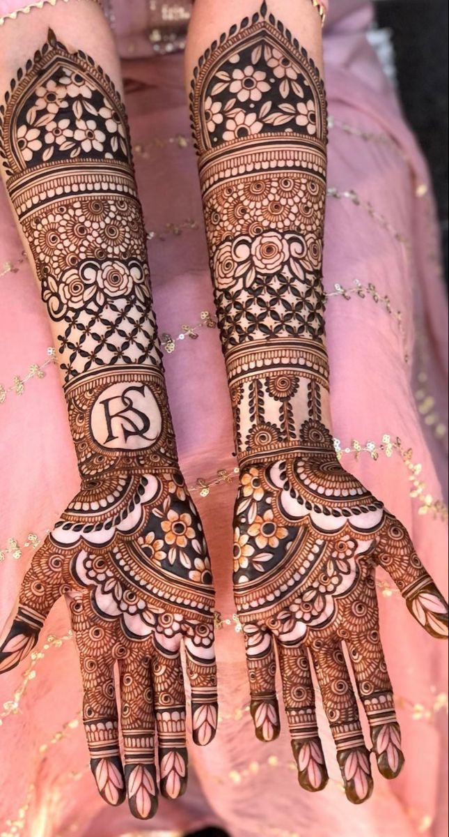 simple bridal mehndi design