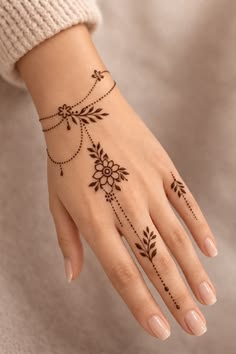 stylish simple mehndi design