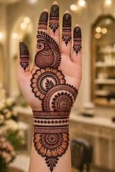 stylish simple mehndi design