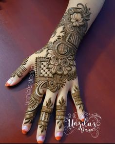back hand arabic mehndi design