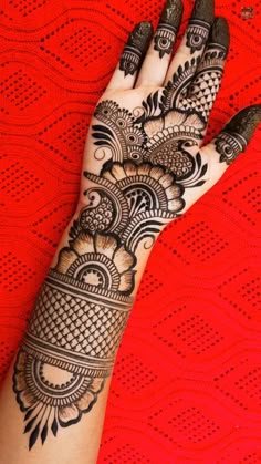 back hand arabic mehndi design
