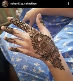 back hand arabic mehndi design