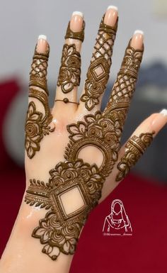 back hand arabic mehndi design