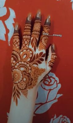 back hand arabic mehndi design
