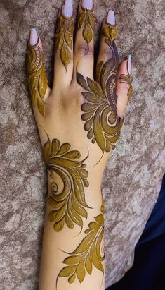 back hand arabic mehndi design