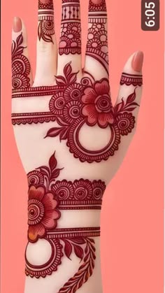 back hand arabic mehndi design