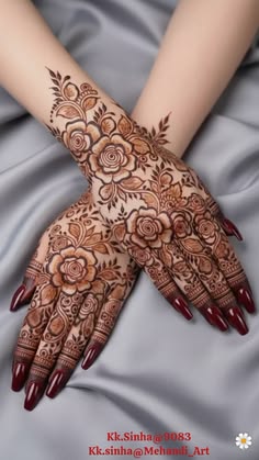 back hand arabic mehndi design