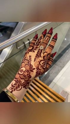 back hand arabic mehndi design