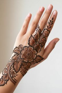 back hand arabic mehndi design