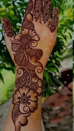 easy arabic mehndi design front hand simple and beautiful
