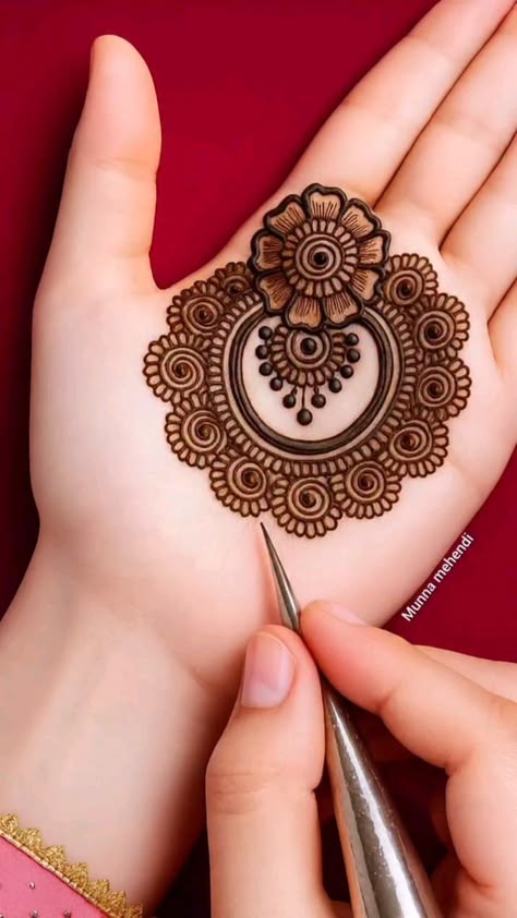 easy arabic mehndi design front hand simple and beautiful