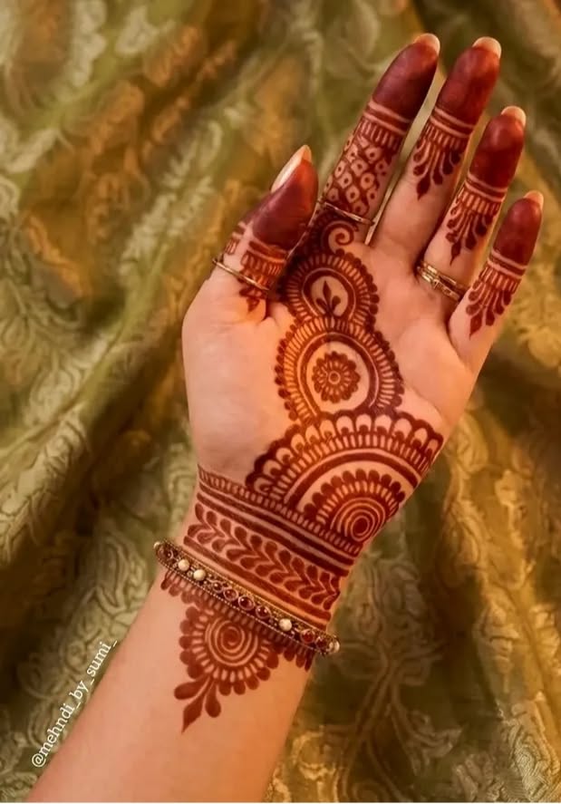 easy arabic mehndi design front hand simple and beautiful