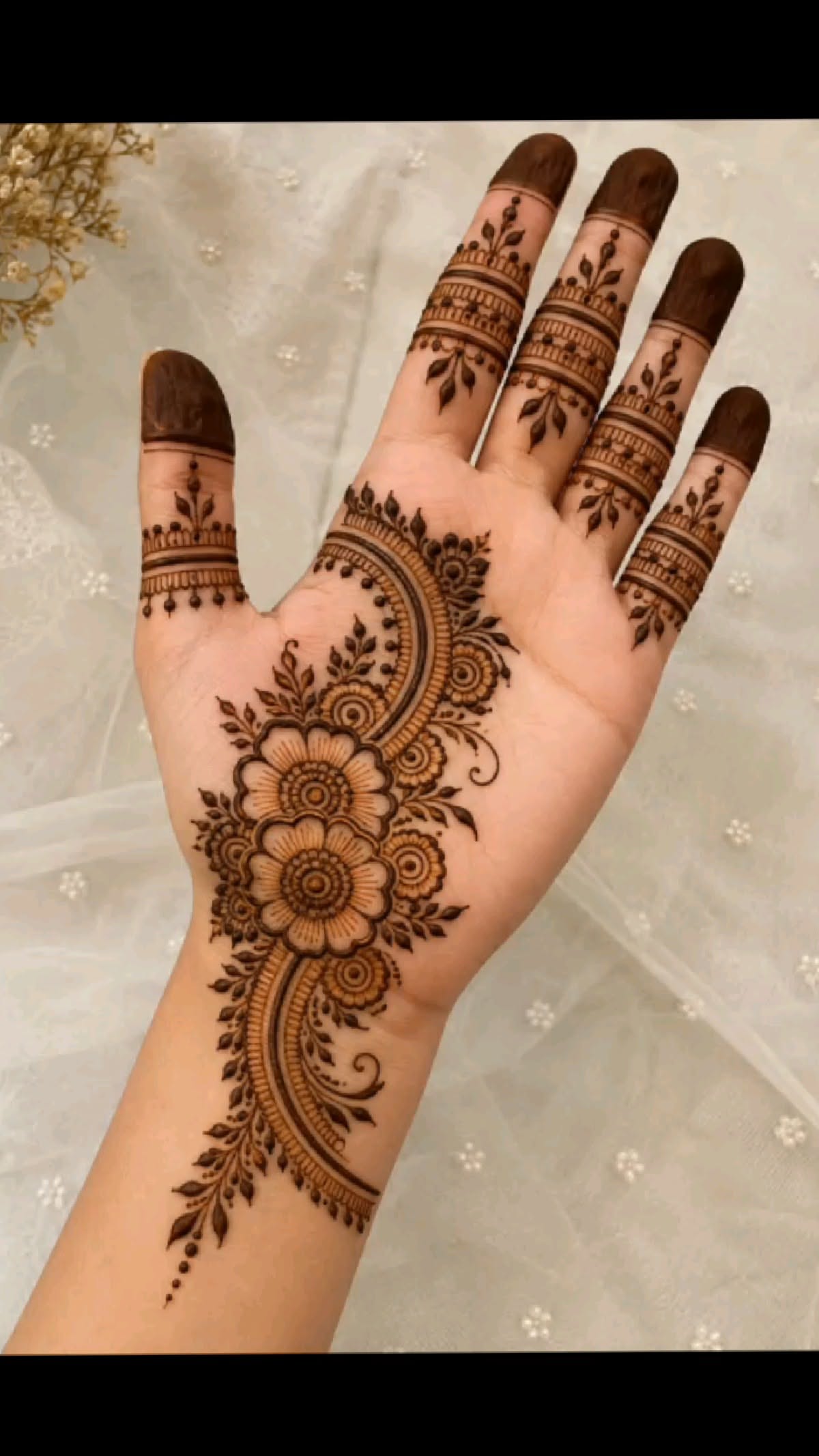 easy arabic mehndi design front hand simple and beautiful