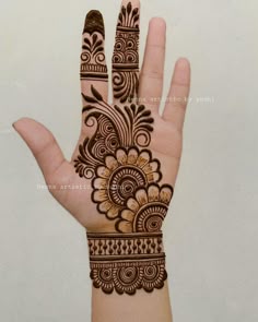 easy arabic mehndi design front hand simple and beautiful