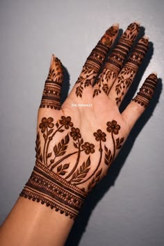 easy arabic mehndi design front hand simple and beautiful