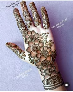 easy arabic mehndi design front hand simple and beautiful