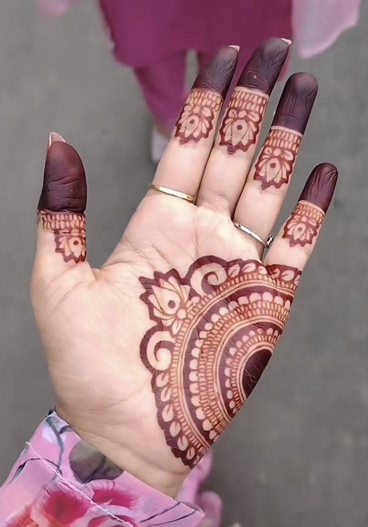 easy arabic mehndi design front hand simple and beautiful