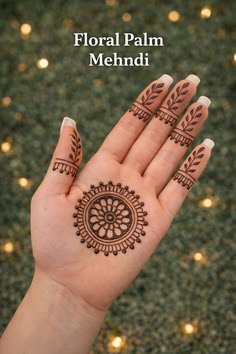 easy arabic mehndi design front hand simple and beautiful