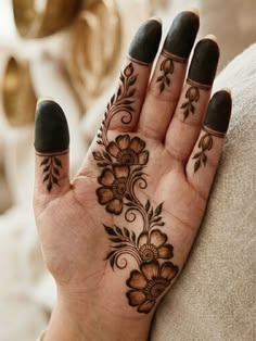 easy arabic mehndi design front hand simple and beautiful