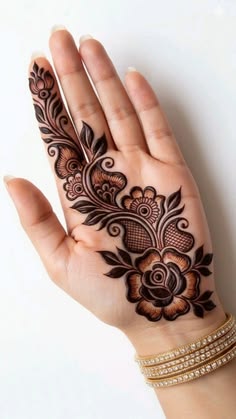 easy arabic mehndi design front hand simple and beautiful