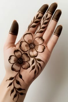 easy arabic mehndi design front hand simple and beautiful
