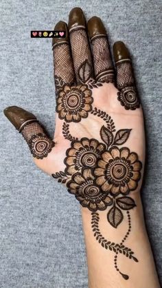 easy arabic mehndi design front hand simple and beautiful