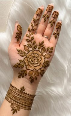easy arabic mehndi design front hand simple and beautiful