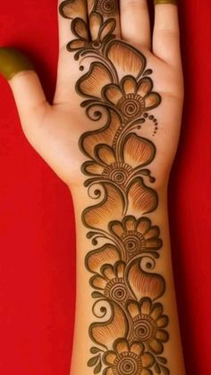 easy arabic mehndi design front hand simple and beautiful