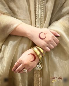 moon mehndi design front hand