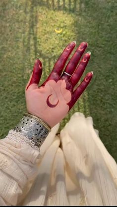 moon mehndi design front hand