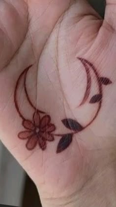 moon mehndi design front hand