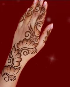 simple arabic mehndi design