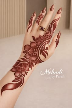 simple arabic mehndi design