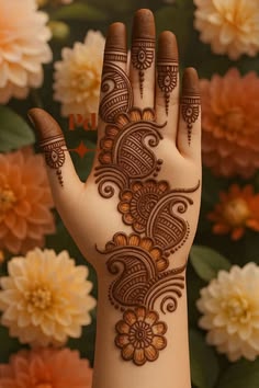 simple arabic mehndi design