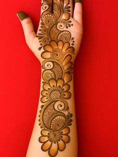 simple arabic mehndi design