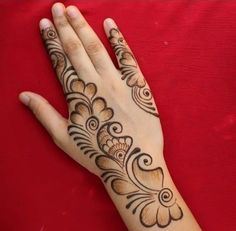 simple arabic mehndi design
