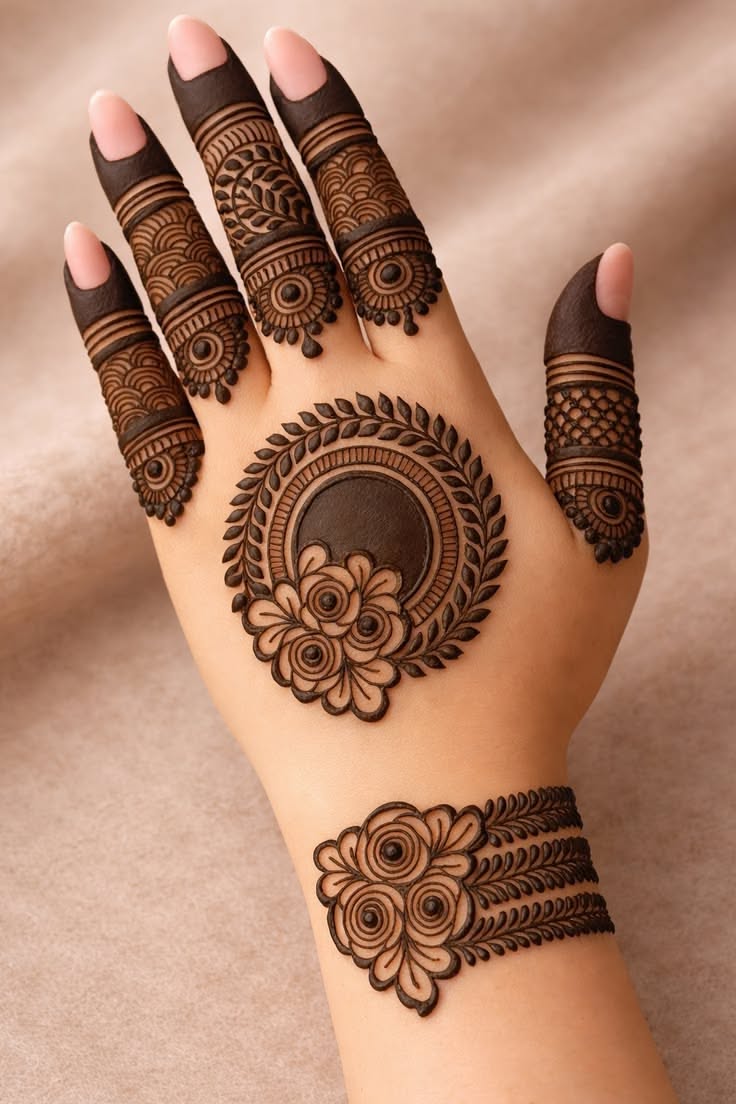simple arabic mehndi design