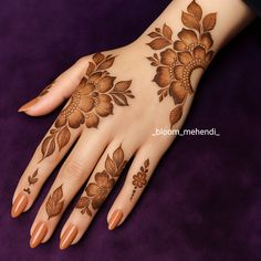 simple arabic mehndi design