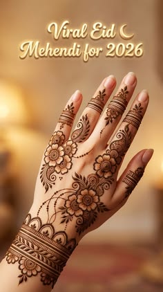 simple arabic mehndi design
