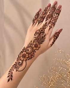 simple arabic mehndi design