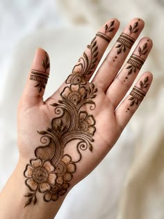 simple arabic mehndi design