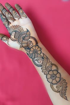 simple arabic mehndi design