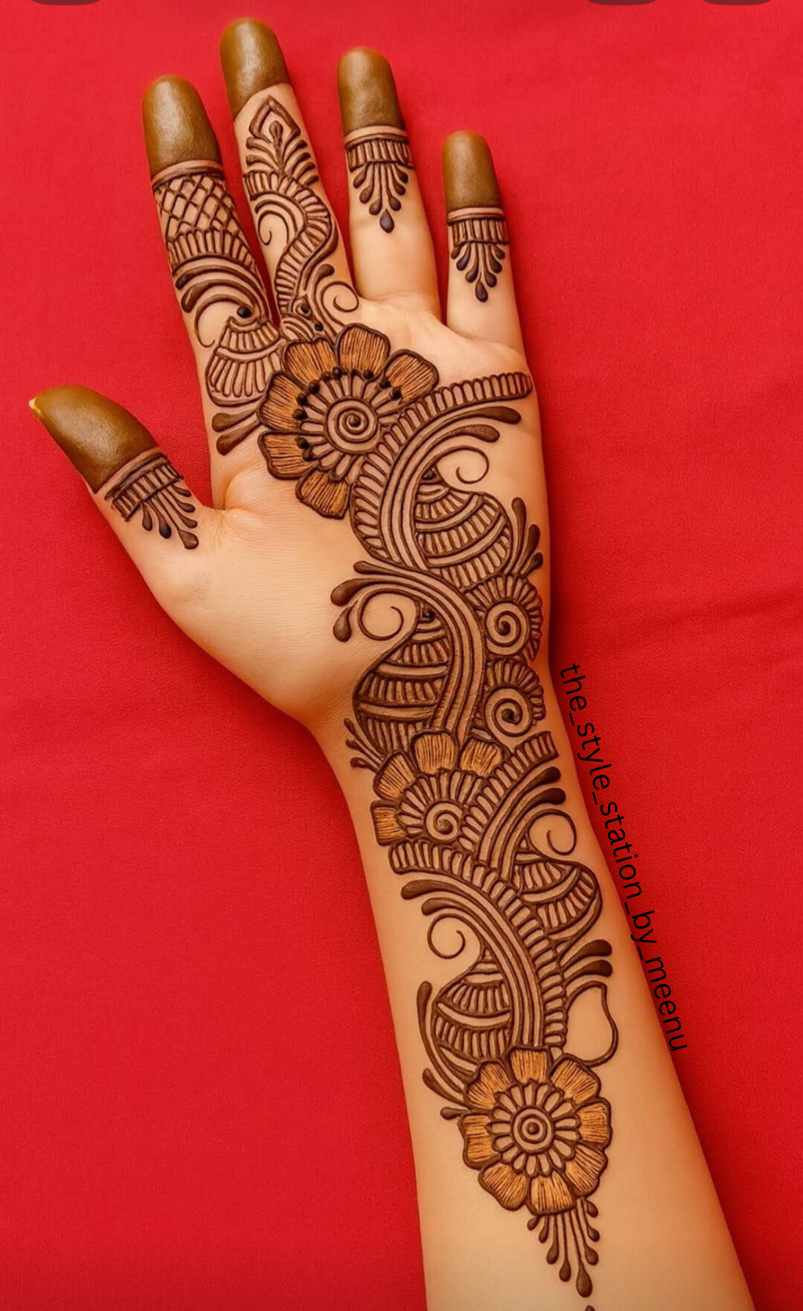 simple arabic mehndi design